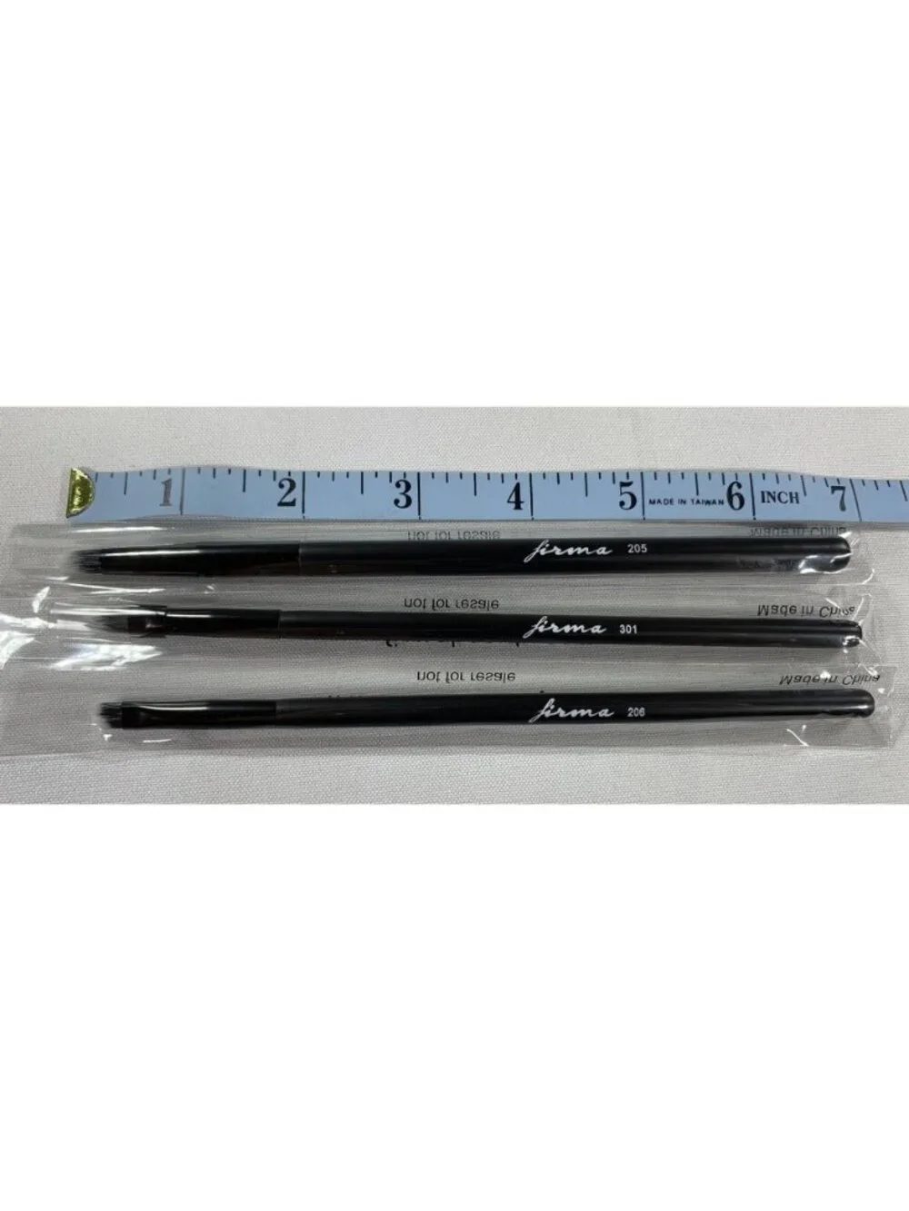 Firma Beauty Eye Makeup Brush 3 Pc Set Precision Blending Detail 205/301/206 NEW